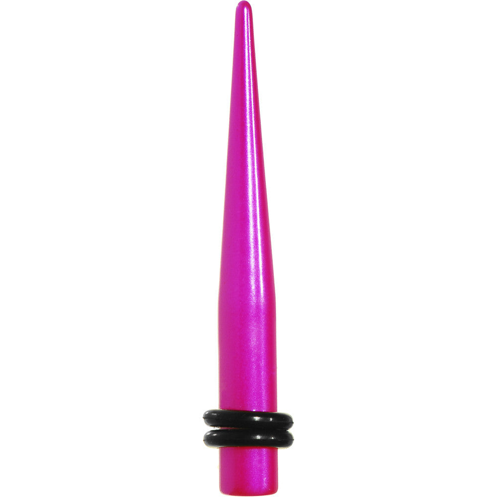 4 Gauge Pink Luster Acrylic Taper