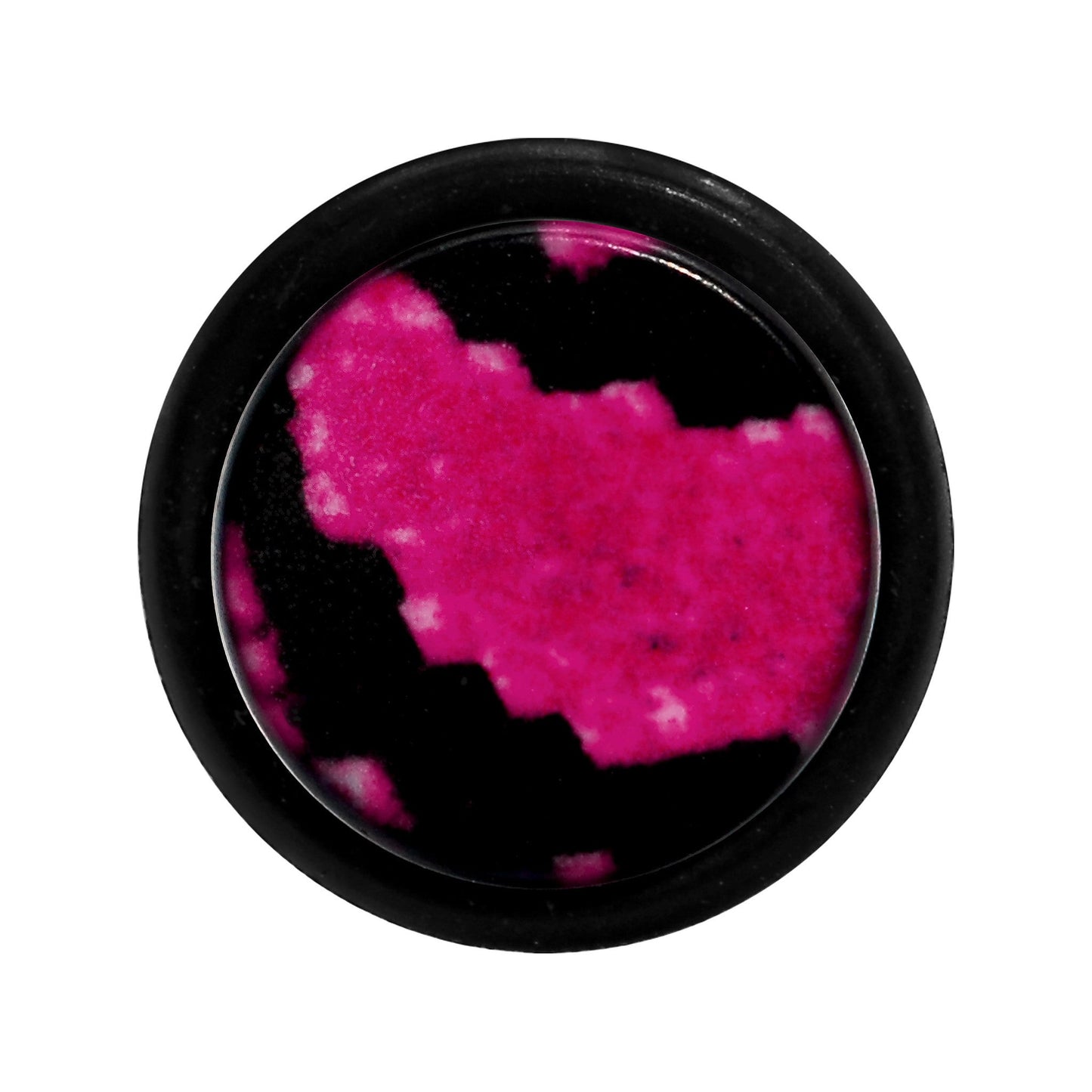 2 Gauge Pink Snake Skin Acrylic Taper