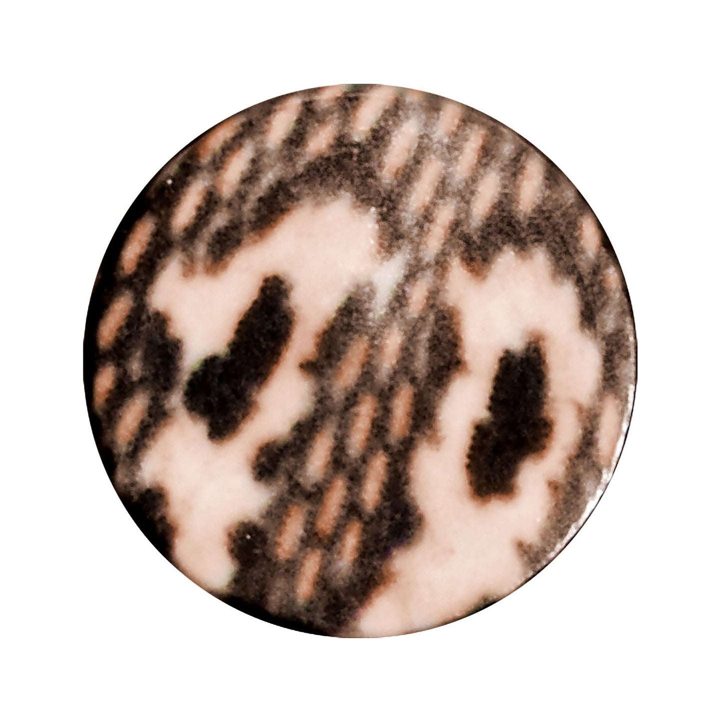 8 Gauge Blushing Snake Skin Acrylic Saddle Plug