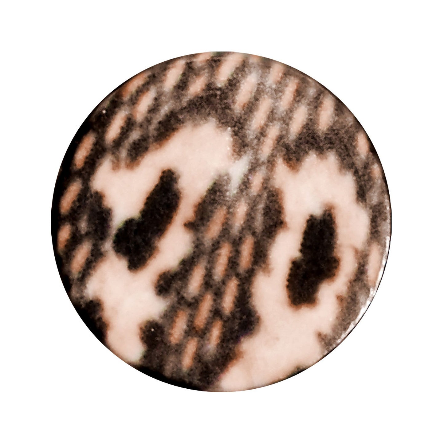 4 Gauge Blushing Snake Skin Acrylic Saddle Plug