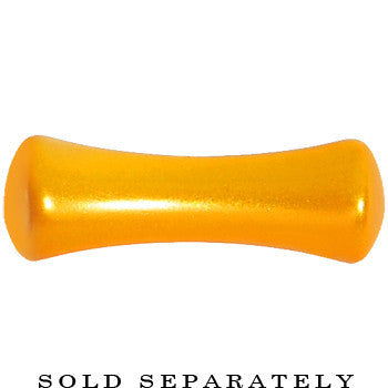 8 Gauge Honey Yellow Metallic Pearl Acrylic Saddle Plug