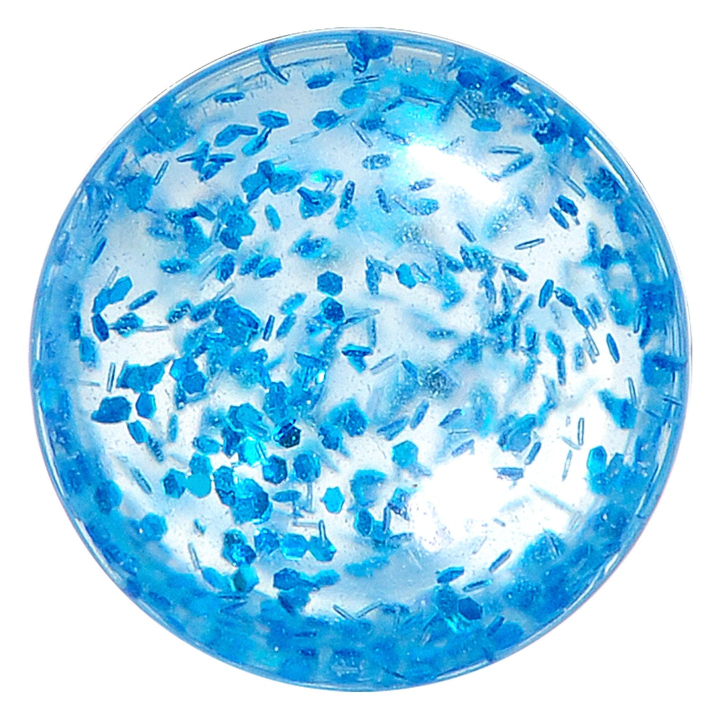 6 Gauge Blue Acrylic Ultra Glitter Plug Set