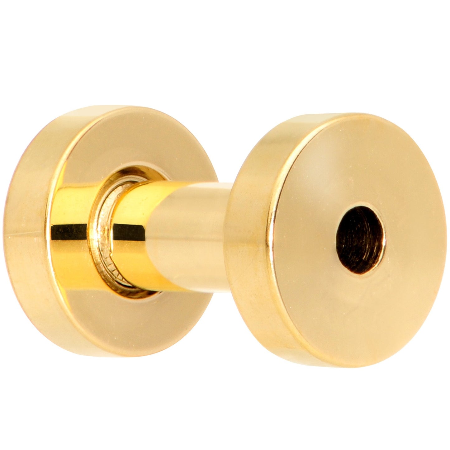 8 Gauge Gold Plated Screw Fit Tunnel Set