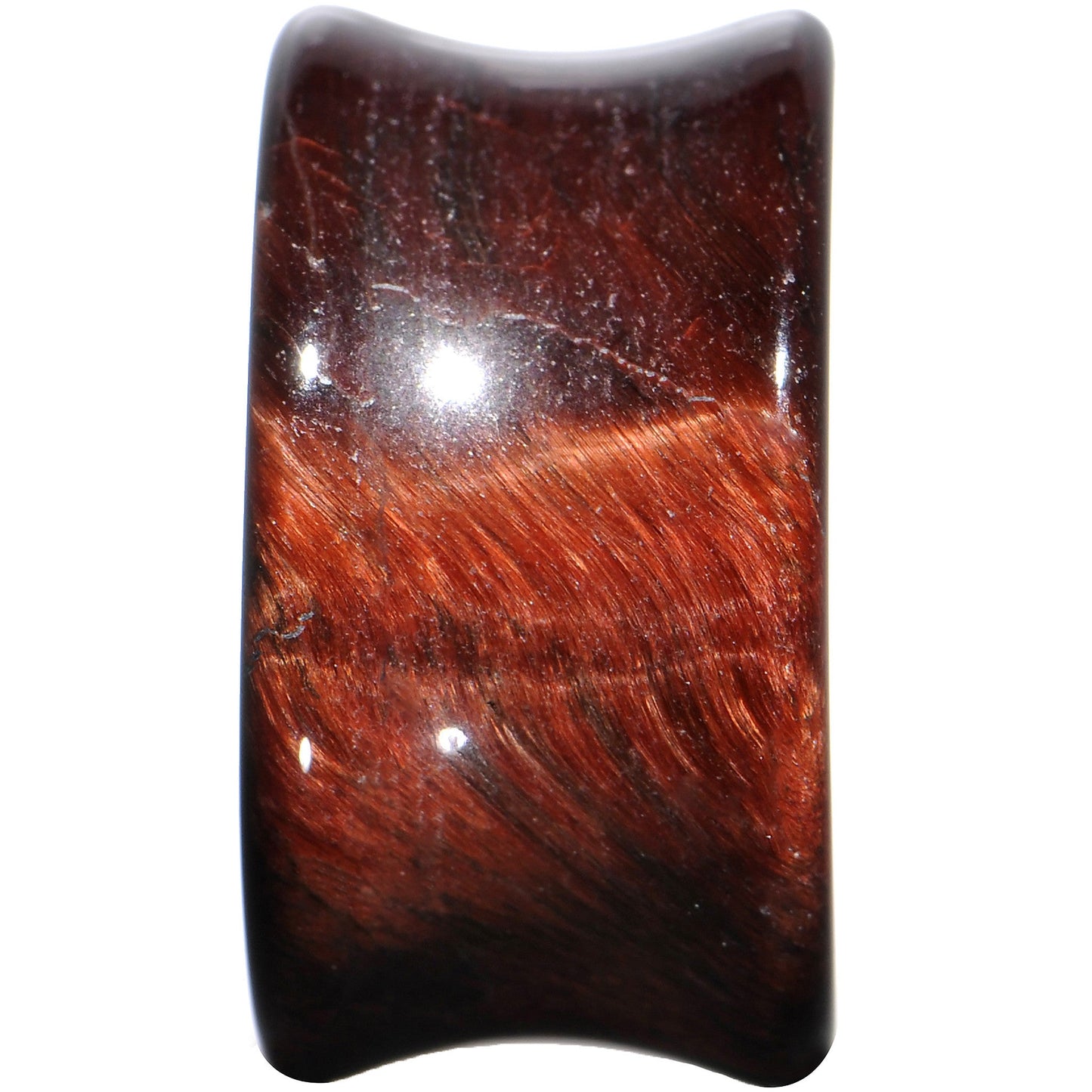 7/8 Red Tiger Eye Natural Stone Plug