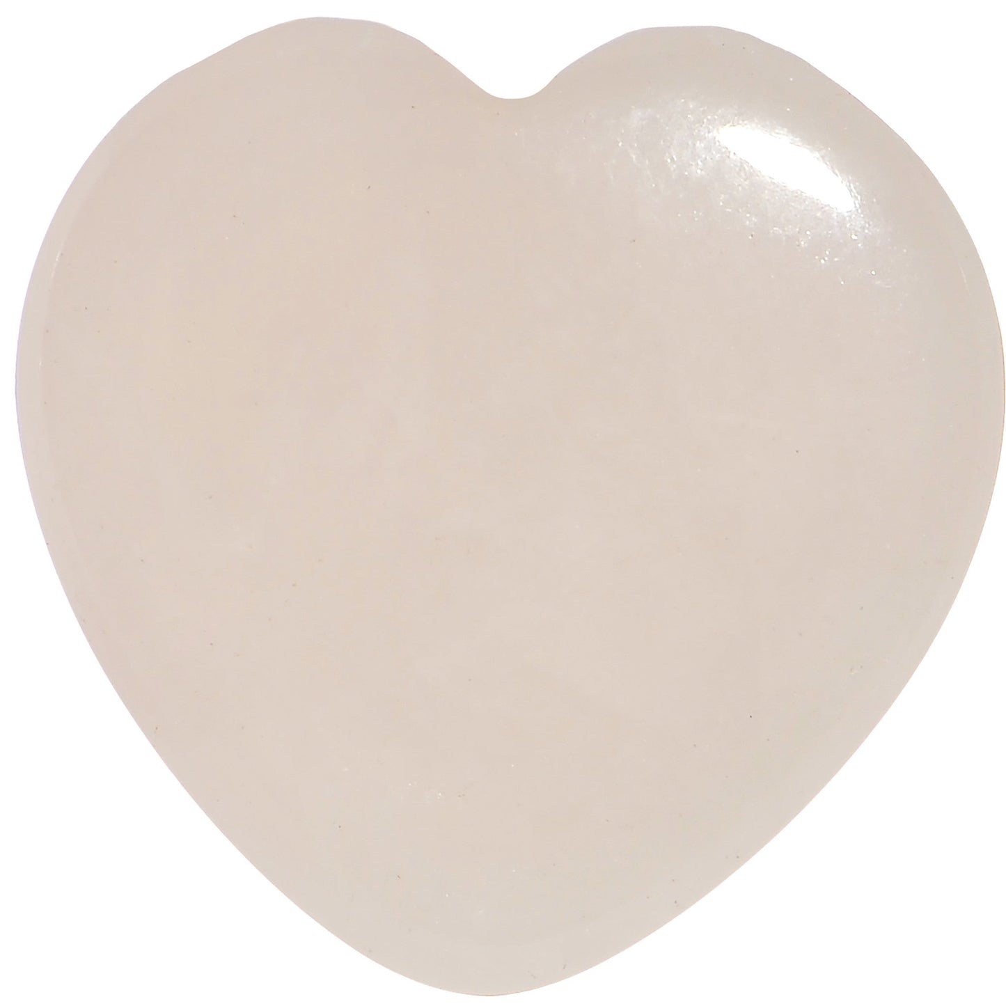 9/16 Natural Rose Quartz Sweet Heart Stone Saddle Plug Set