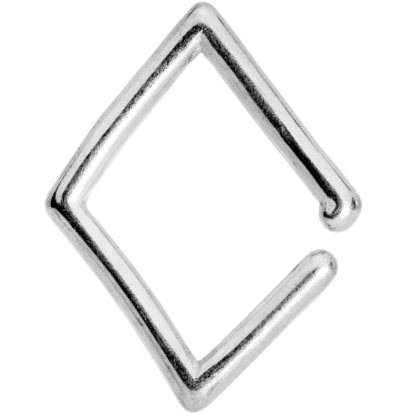 16 Gauge Simply Steel Rhombus Closure Ring