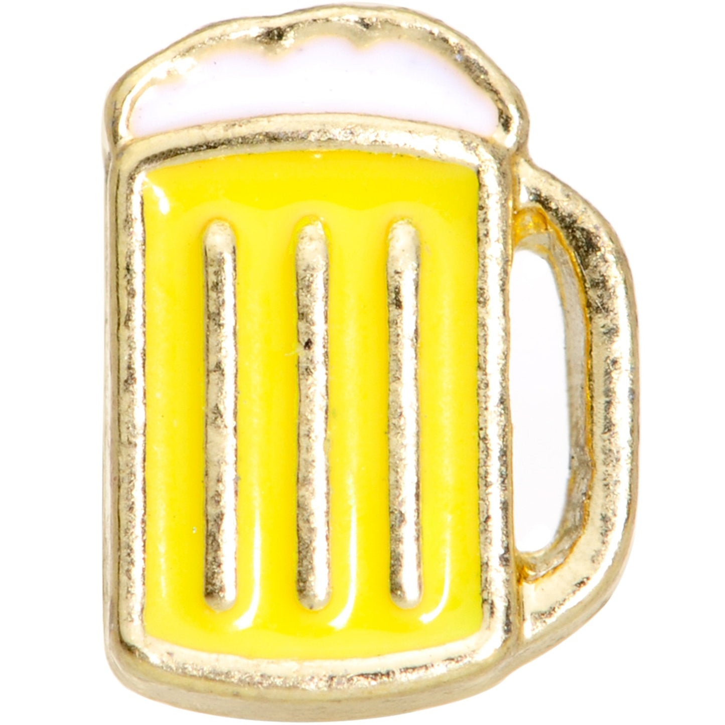 16 Gauge 1/4 St Patricks Day Frosty Mug Beer Cartilage Tragus Earring