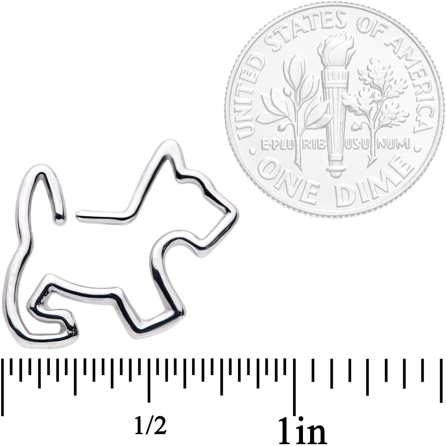 16 Gauge 5/16 Sweet Scotty Dog Closure Ring