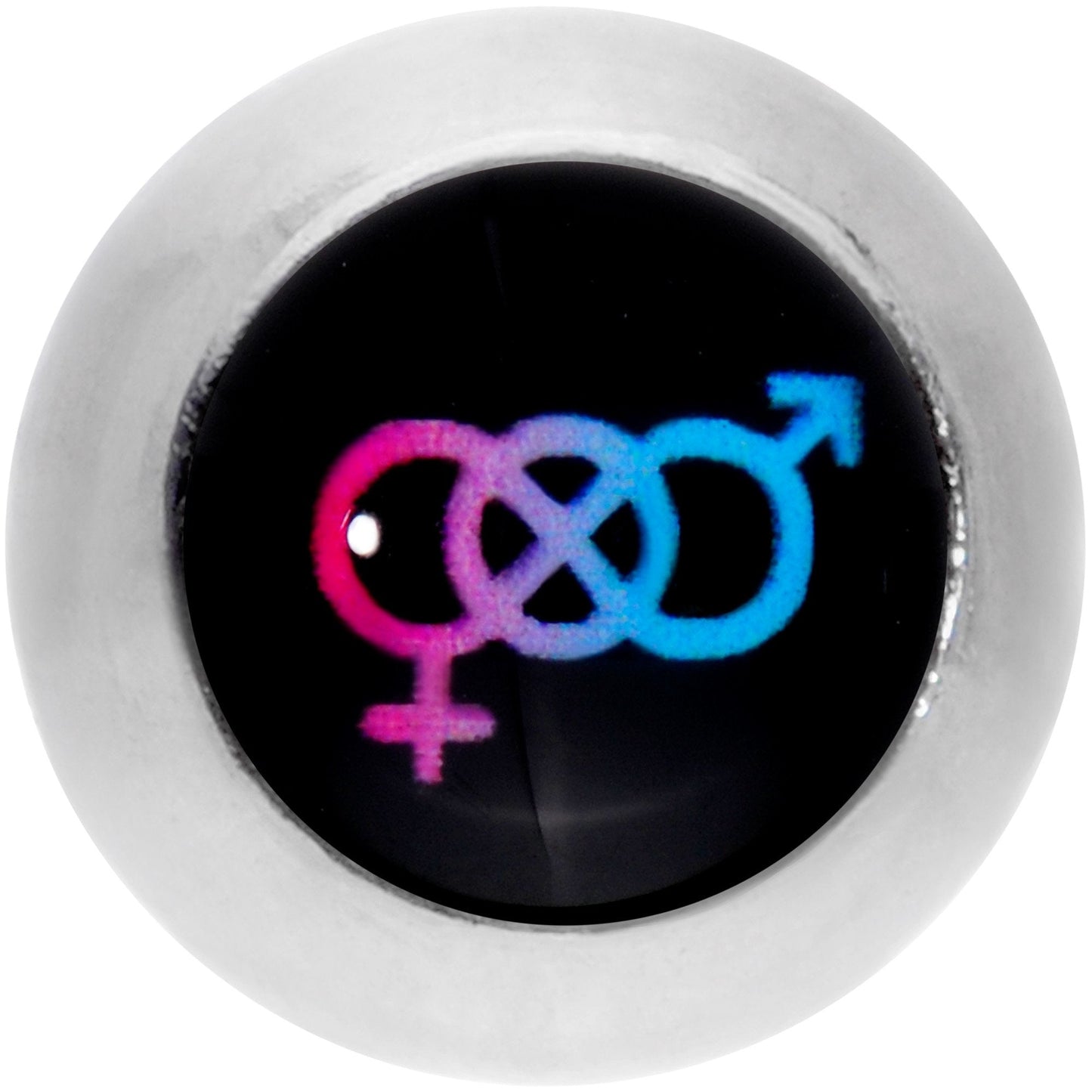 16 Gauge 1/4 Bisexual Pride Flag Cartilage Tragus Earring