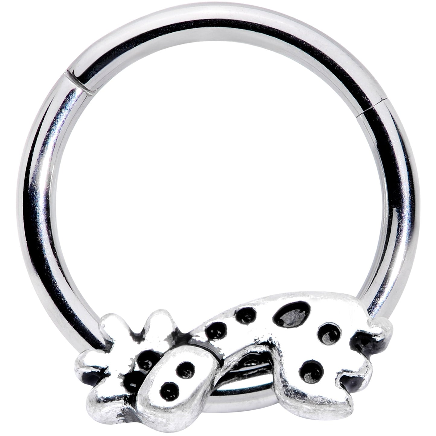 16 Gauge 3/8 Happy Giraffe Hinged Segment Ring