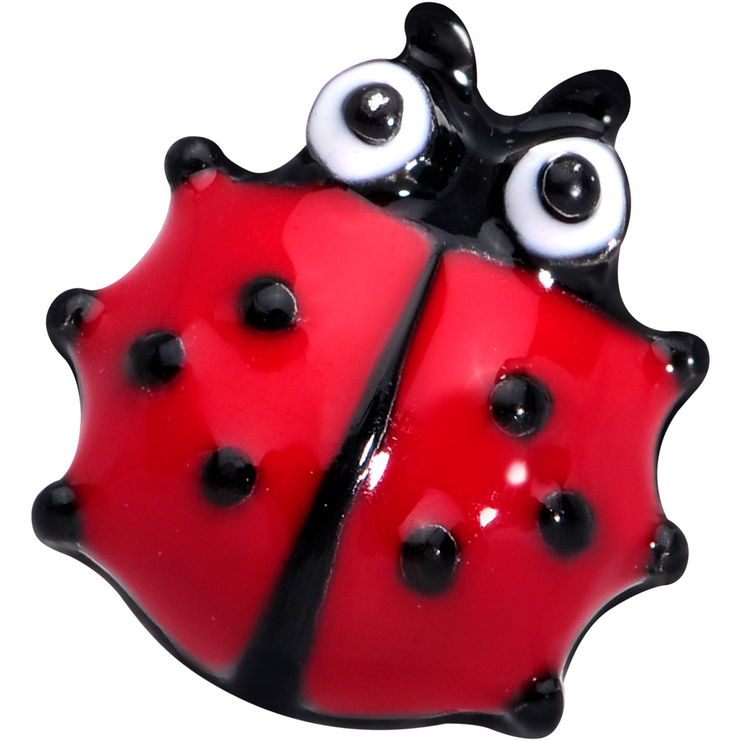 16 Gauge 1/4 Black Insect Ladybug Labret Monroe Tragus