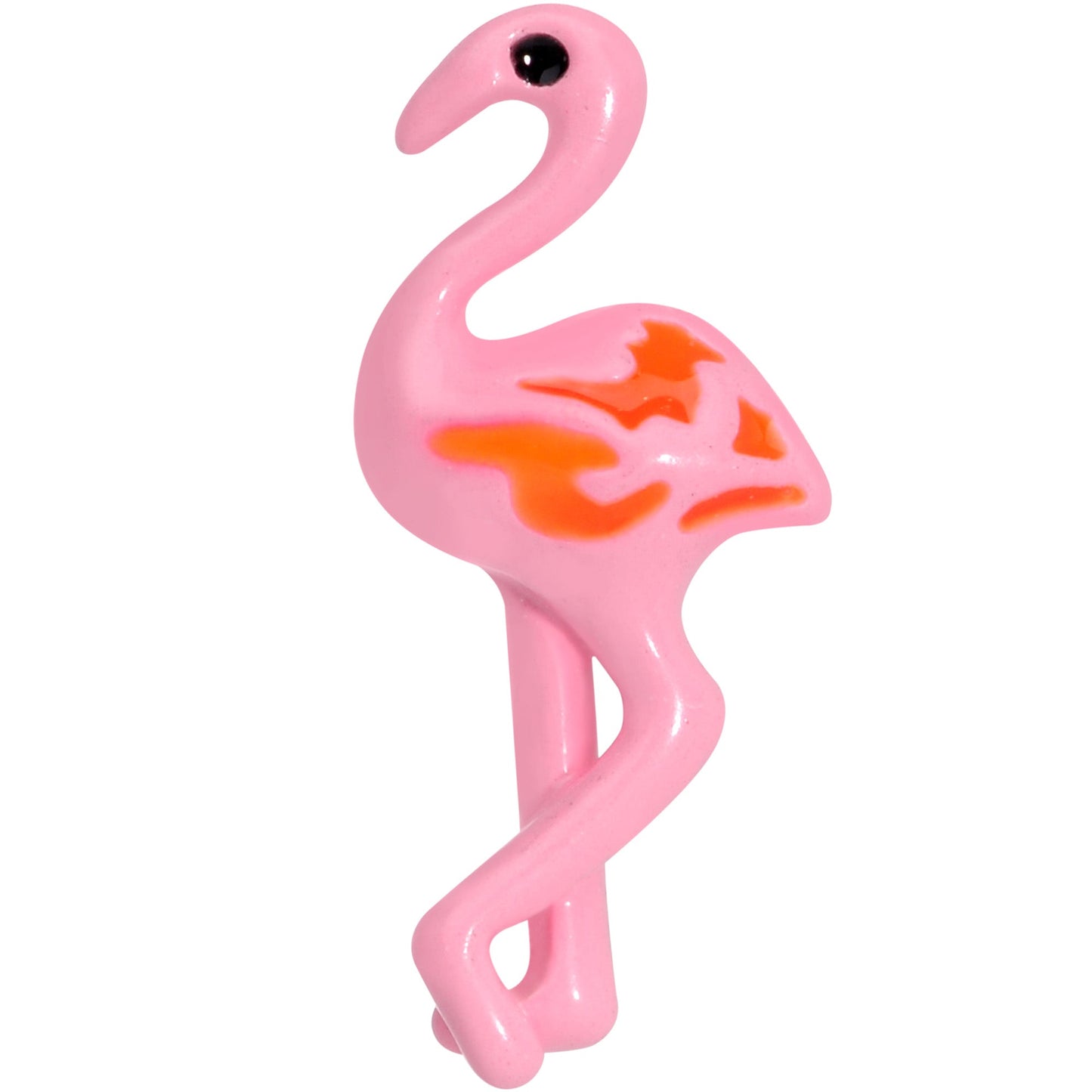 16 Gauge 1/4 Gold Tone Flamingo Cartilage Tragus
