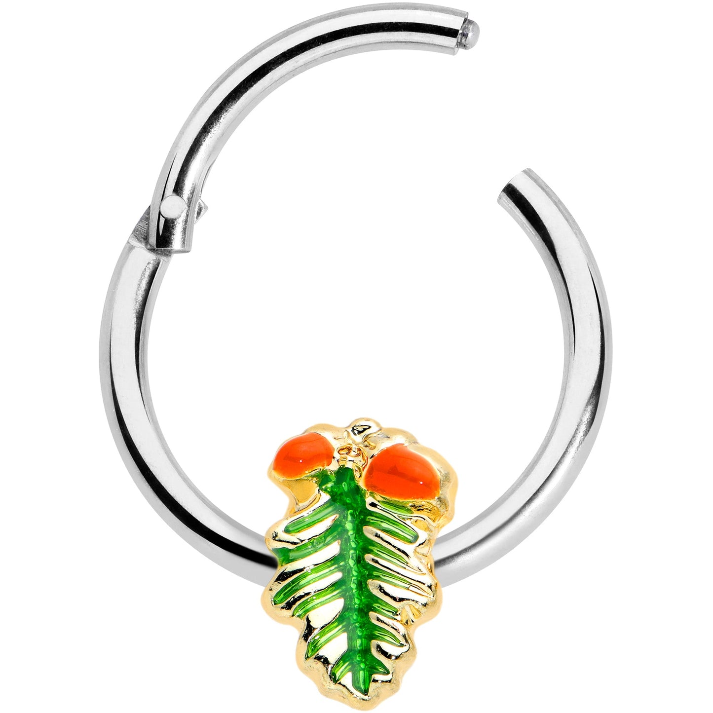 16 Gauge 3/8 Acorns Pine Cone Autumn Hinged Segment Ring