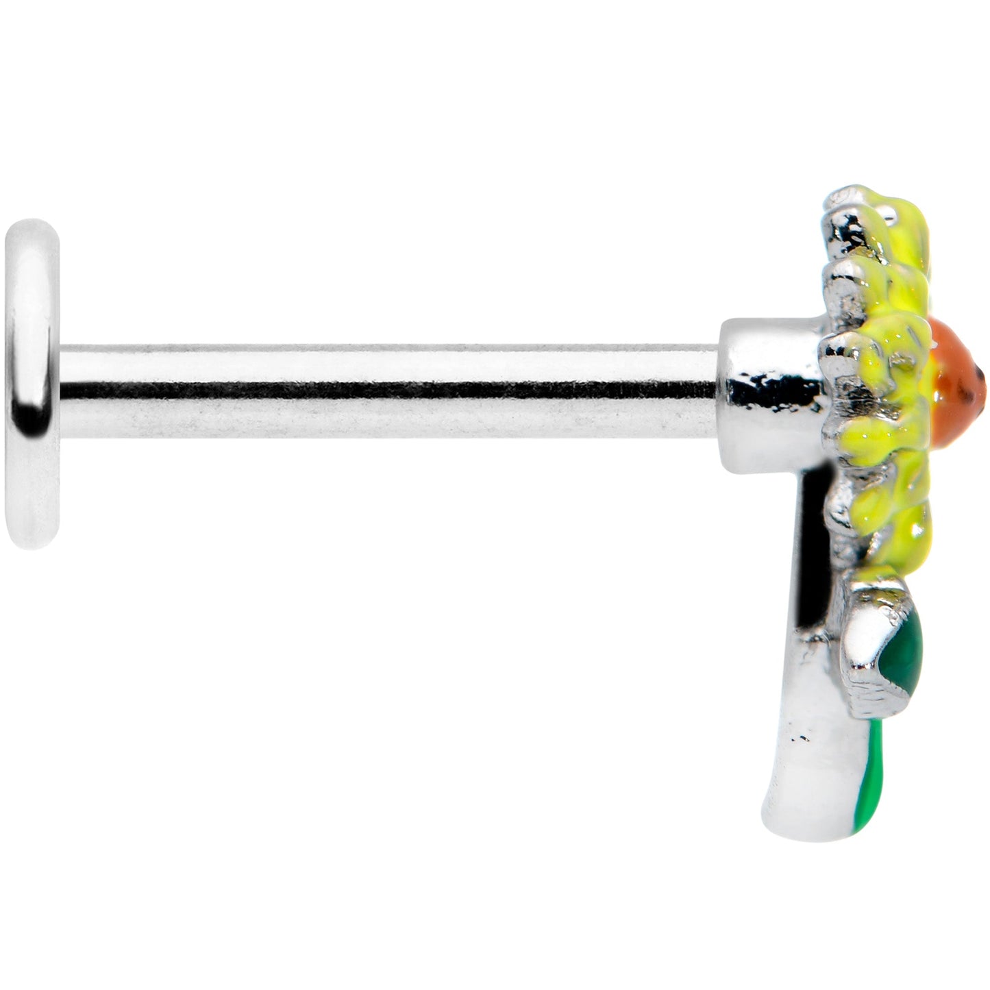 16 Gauge 5/16 Sunny Yellow Sunflower Labret Monroe Tragus