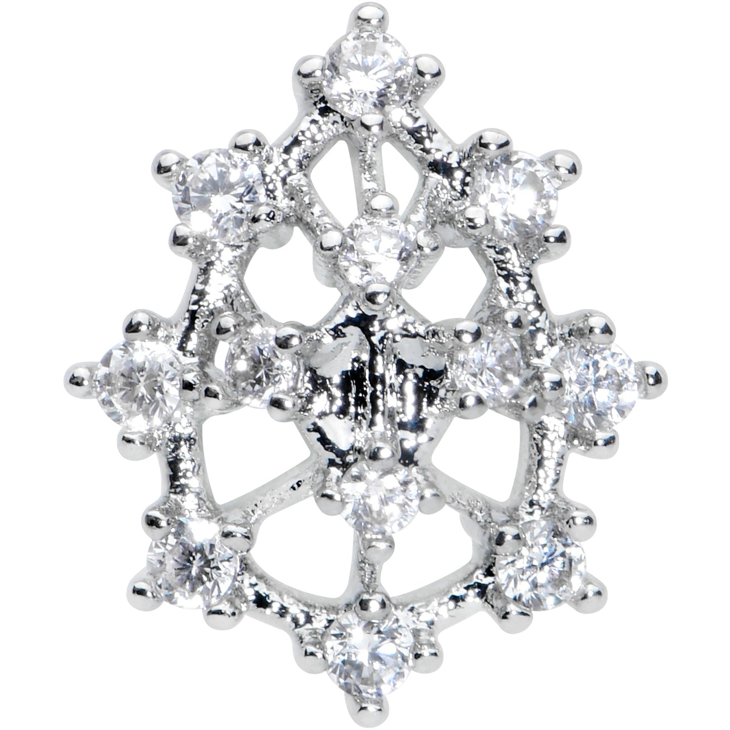 16 Gauge 5/16 Clear CZ Gem Constellation Labret Monroe Tragus