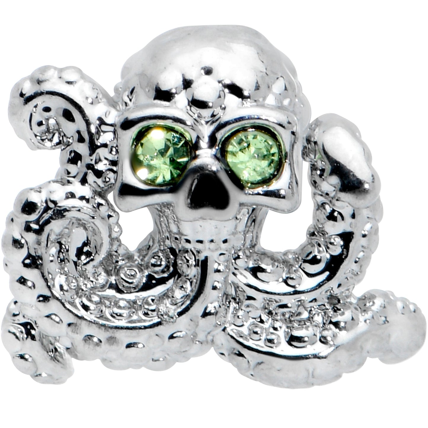 16 Gauge 5/16 Clear Green Gem Sunglasses Octopus Labret Monroe Tragus