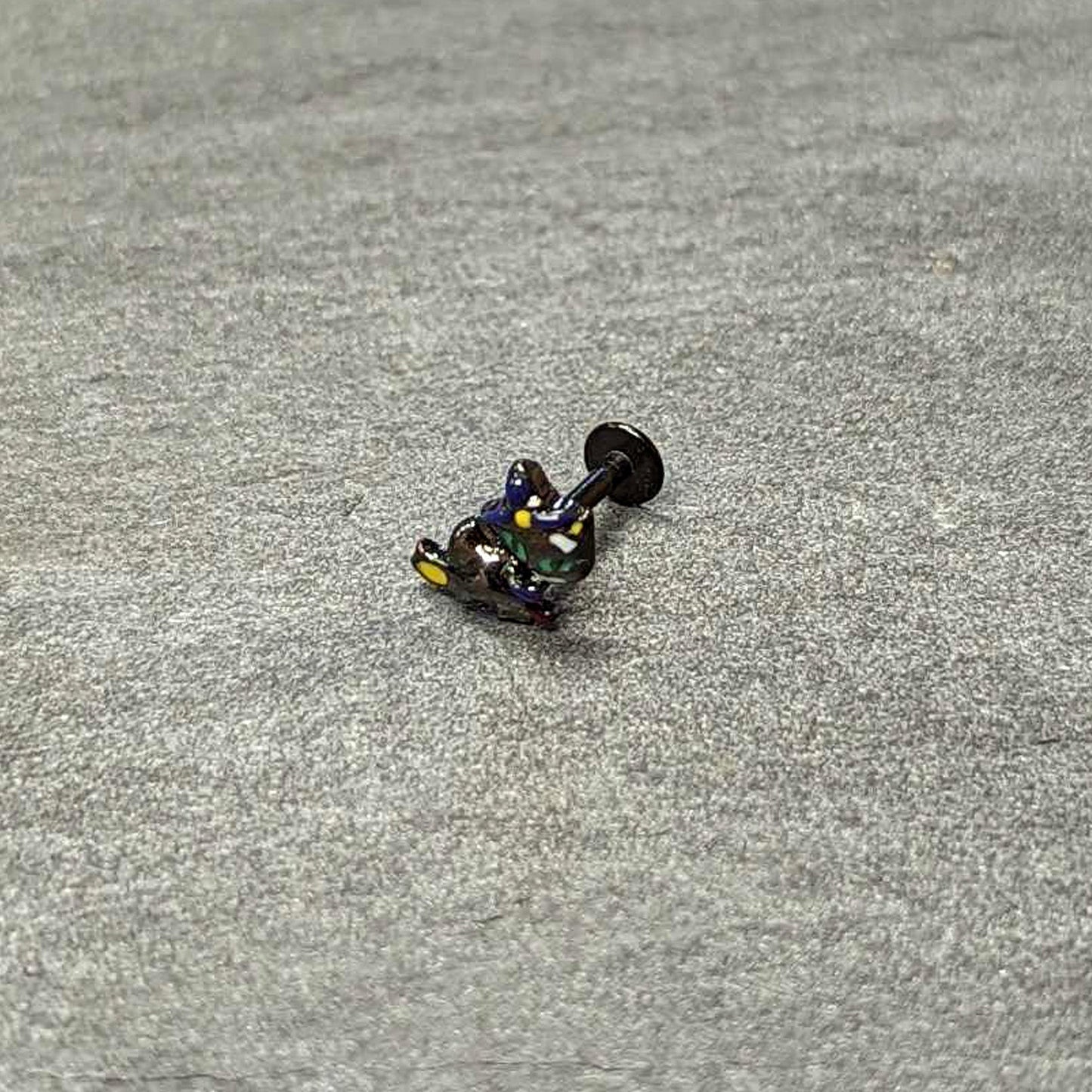 16 Gauge 1/4 Black Witch Cat Halloween Labret Monroe Tragus