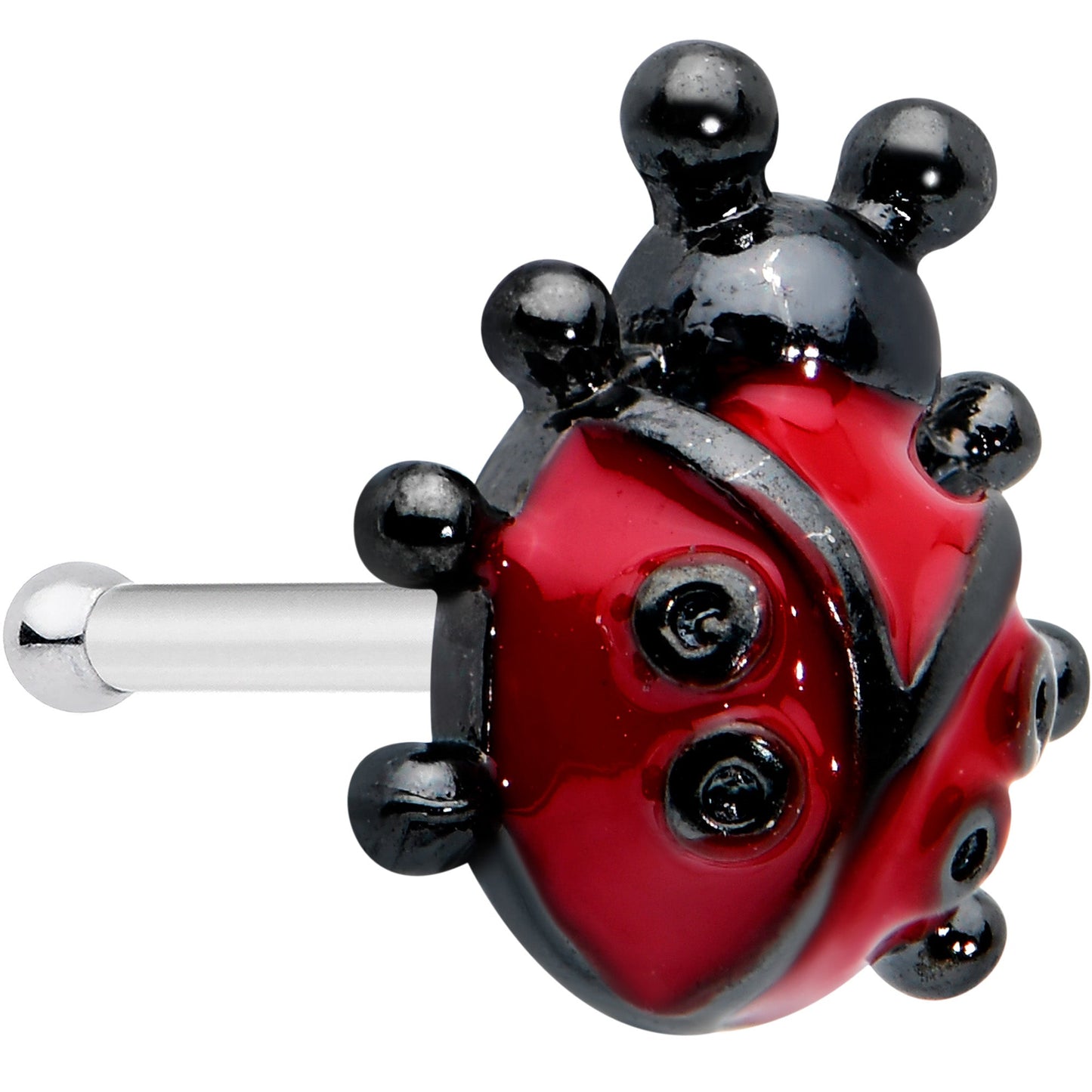 20 Gauge 1/4 Classic Ladybug Nose Bone