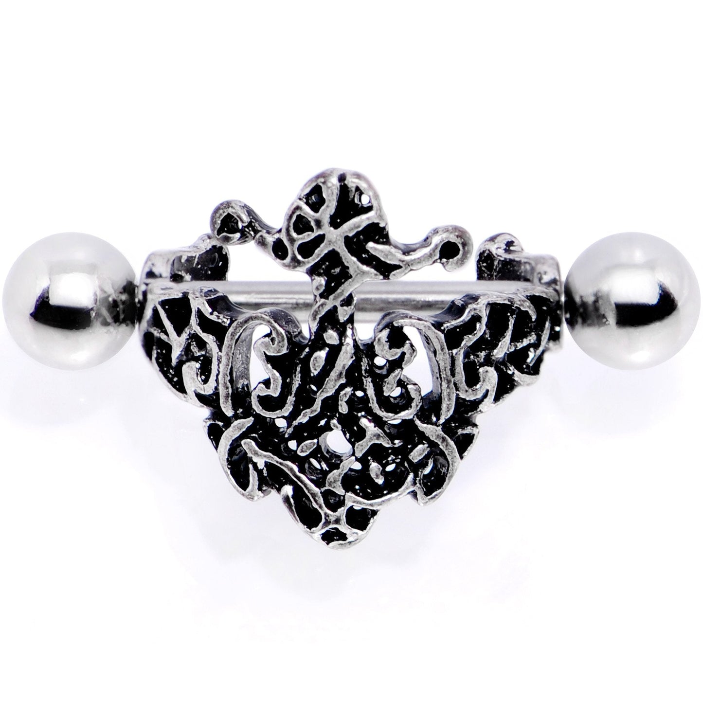 16 Gauge 1/2 Rococo Ring Cuff Cartilage Earring