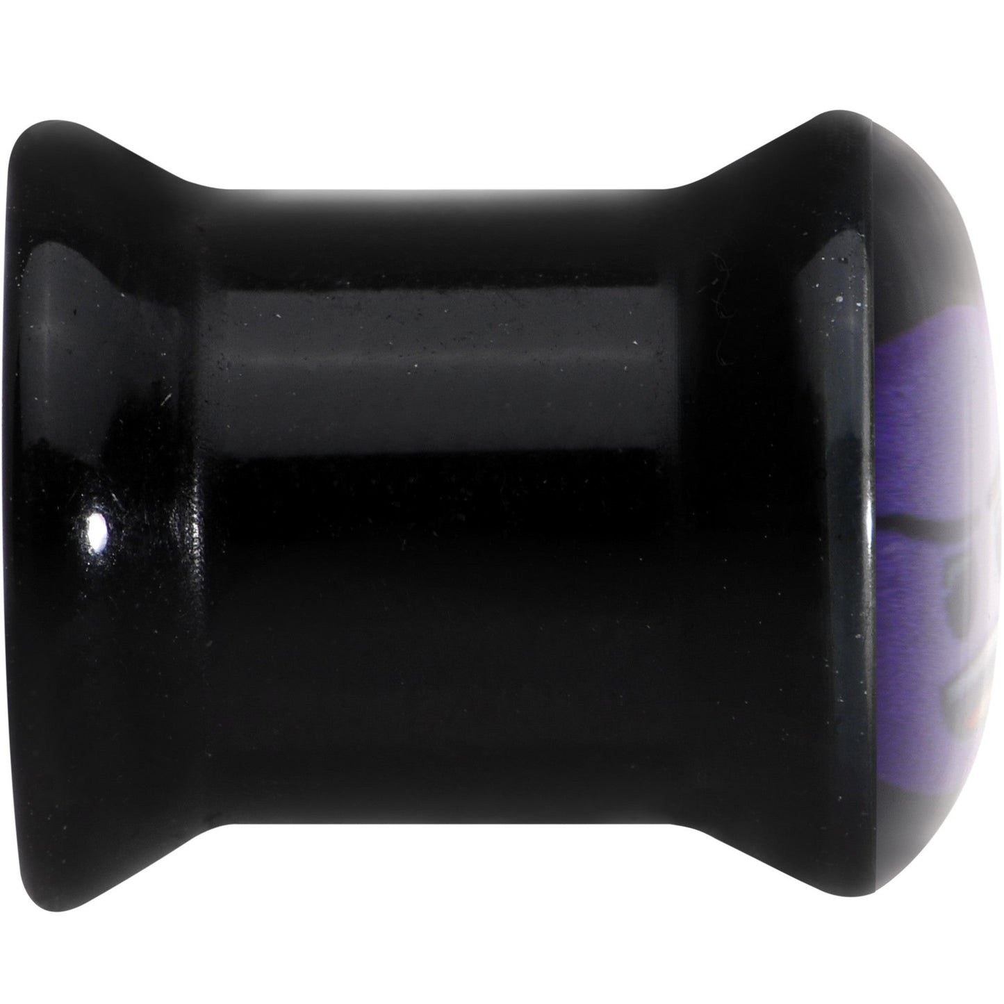 0 Gauge Licensed Purple Devil emoji Acrylic Double Flare Plug Set