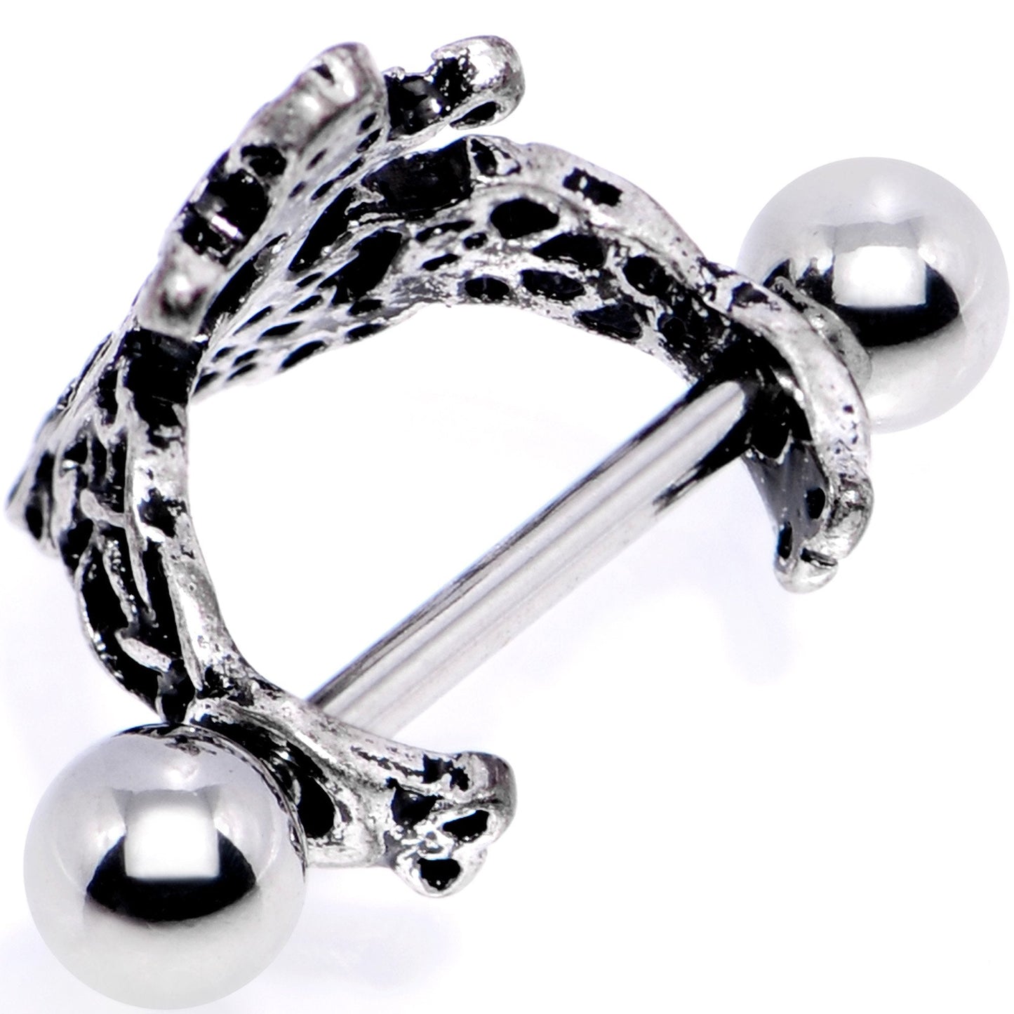 16 Gauge 1/2 Rococo Ring Cuff Cartilage Earring