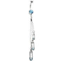 Aqua Gem Safety Pin Drop Belly Ring