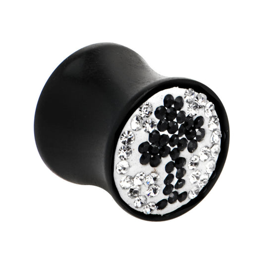 1/2 Crystal Black Club Saddle Plug