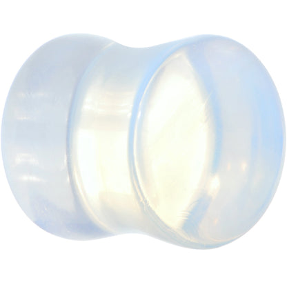 1/2 Argenon Opalite Natural Stone Saddle Plug Set