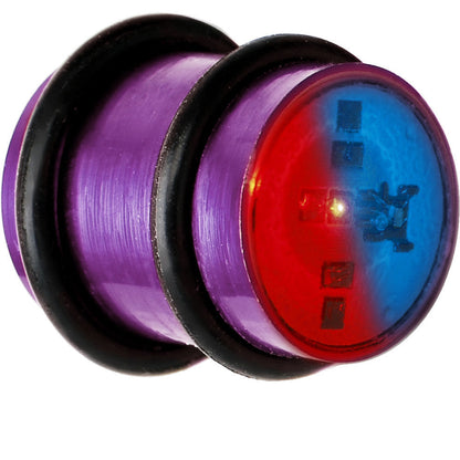 12mm Pink Anodized Titanium Blinking Plug