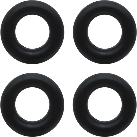 6 Gauge Black Rubber O-Ring 4-Pack