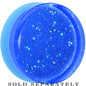 24mm Blue Neon Glitter Saddle Plug