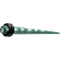 4 Gauge Teal White Acrylic Playboy Rabbit Head Taper
