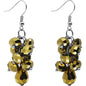 Golden Nugget Glass Bead Earrings