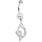 Aurora Gem Dynamic Heart Belly Ring