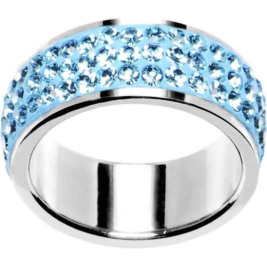 Size 6 - Aqua Crystal Ferido Ring