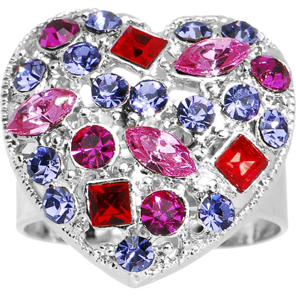 Romantic Heart Adjustable Ring