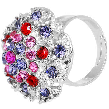 Mysterious Blossom Flower Adjustable Ring