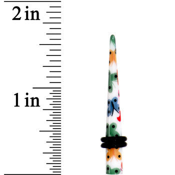 4 Gauge Multi Color Butterfly Acrylic Ear Taper