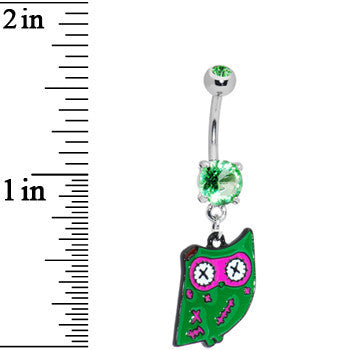 Zombie Owl Belly Ring