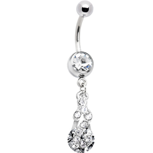 Crystalline Radiant Gem Drop Belly Ring