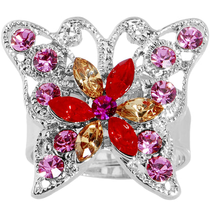 Butterfly Bling Adjustable Ring