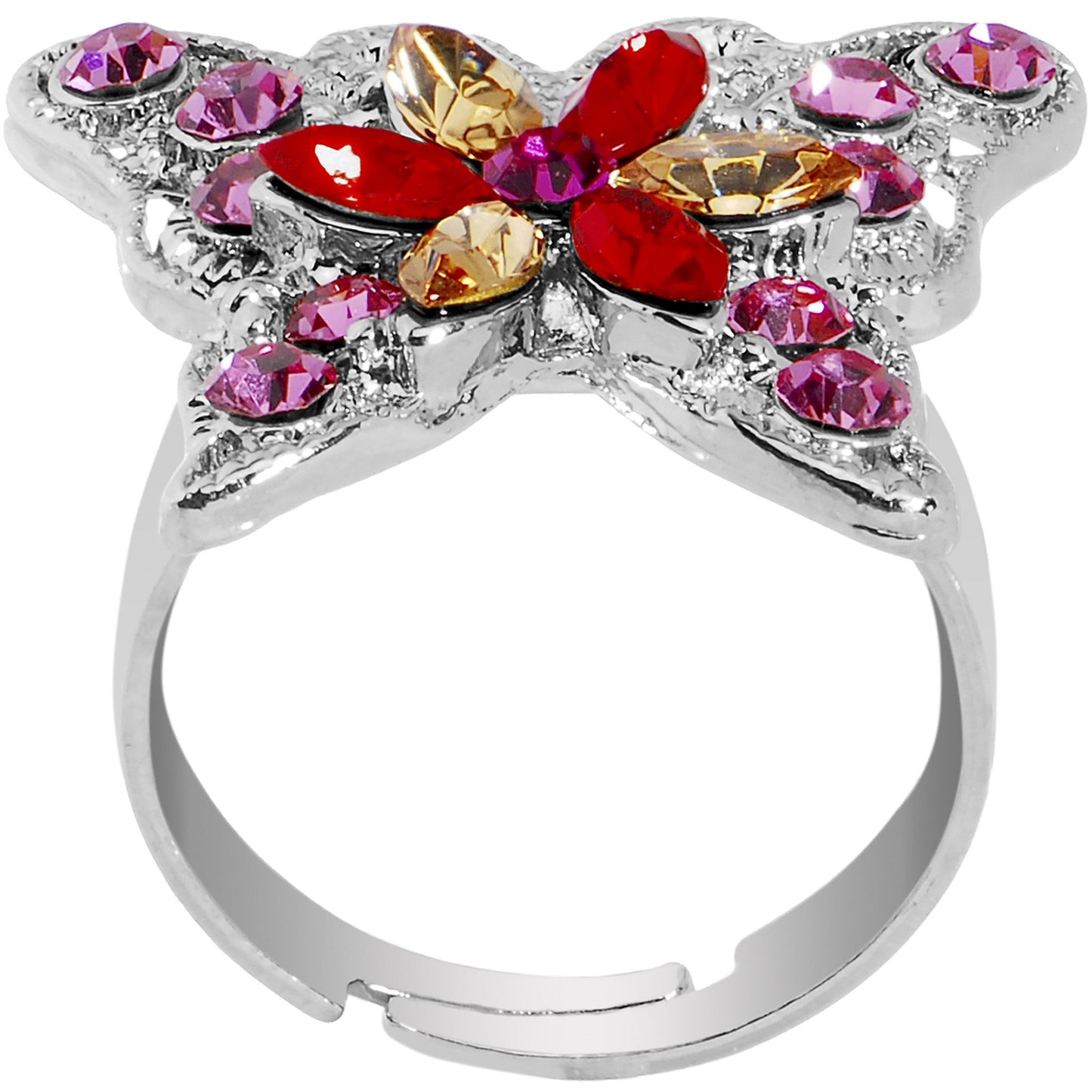 Butterfly Bling Adjustable Ring