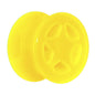 Acrylic Neon Yellow Star Tunnel Plug 2 Gauge to 20mm