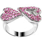 Pink Gem Heartbreaker Heart Adjustable Ring