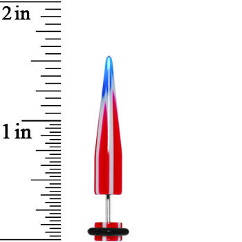 Patriotic Star Fake Taper Ear Plug