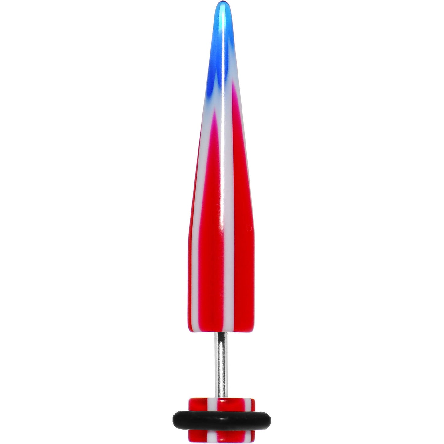 Patriotic Star Fake Taper Ear Plug