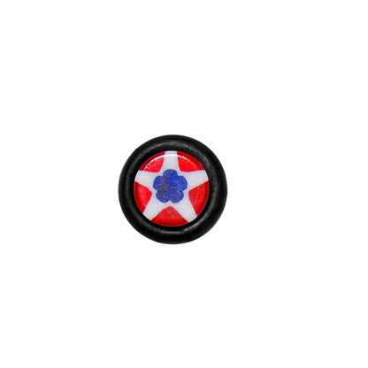 Patriotic Star Fake Taper Ear Plug