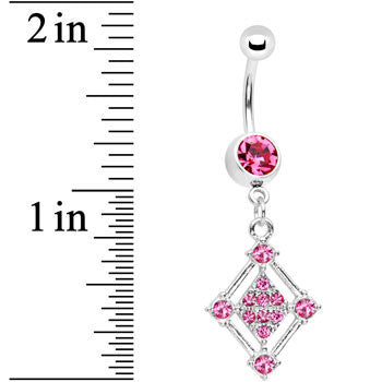 Pink Gem Diamond Affair Belly Ring