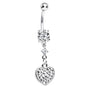 Crystalline Gem Ravishing Heart Belly Ring