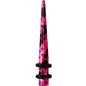 6 Gauge Pink Snake Skin Acrylic Taper